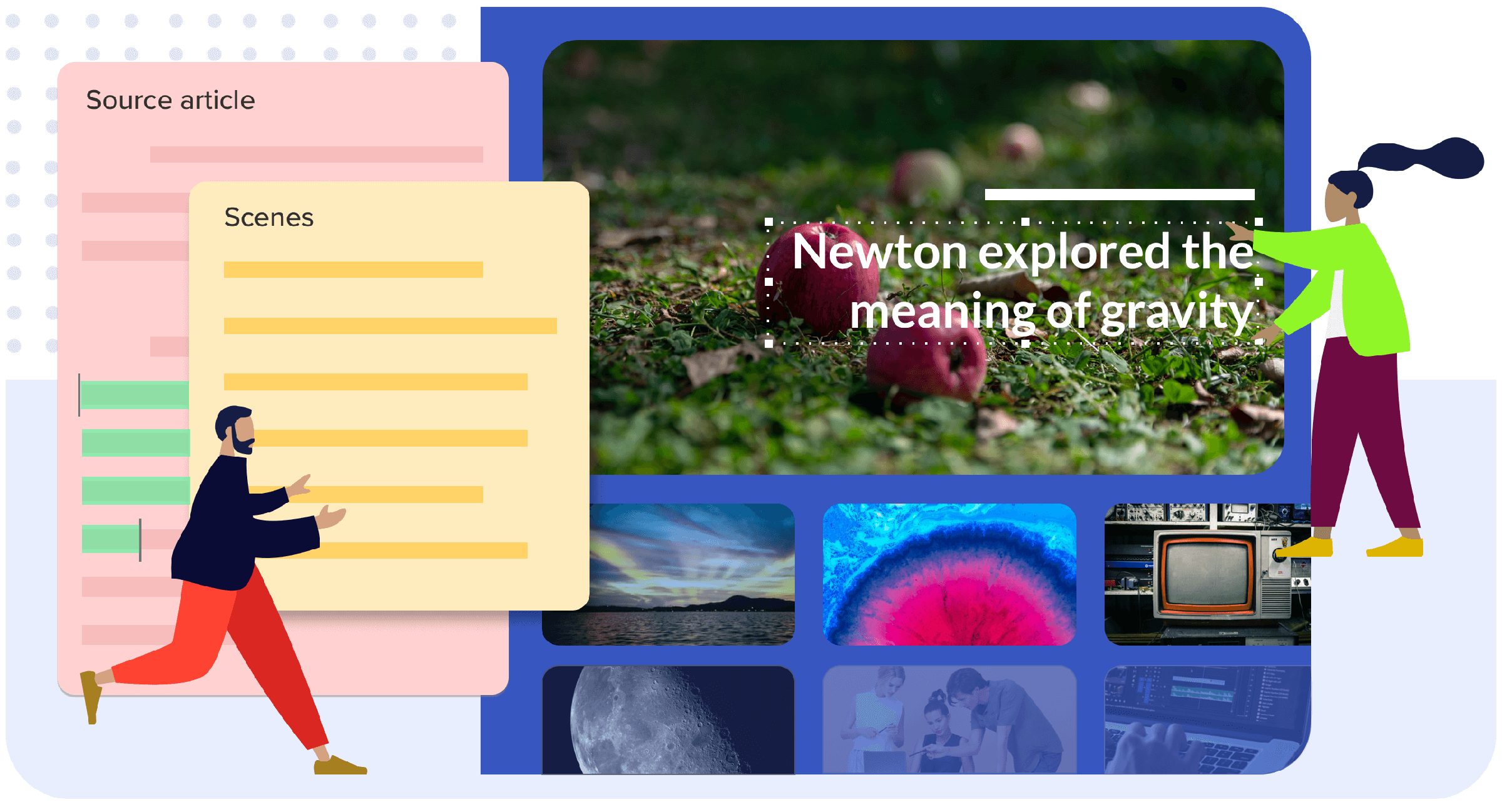 AI-powered video creation and editing — project visual