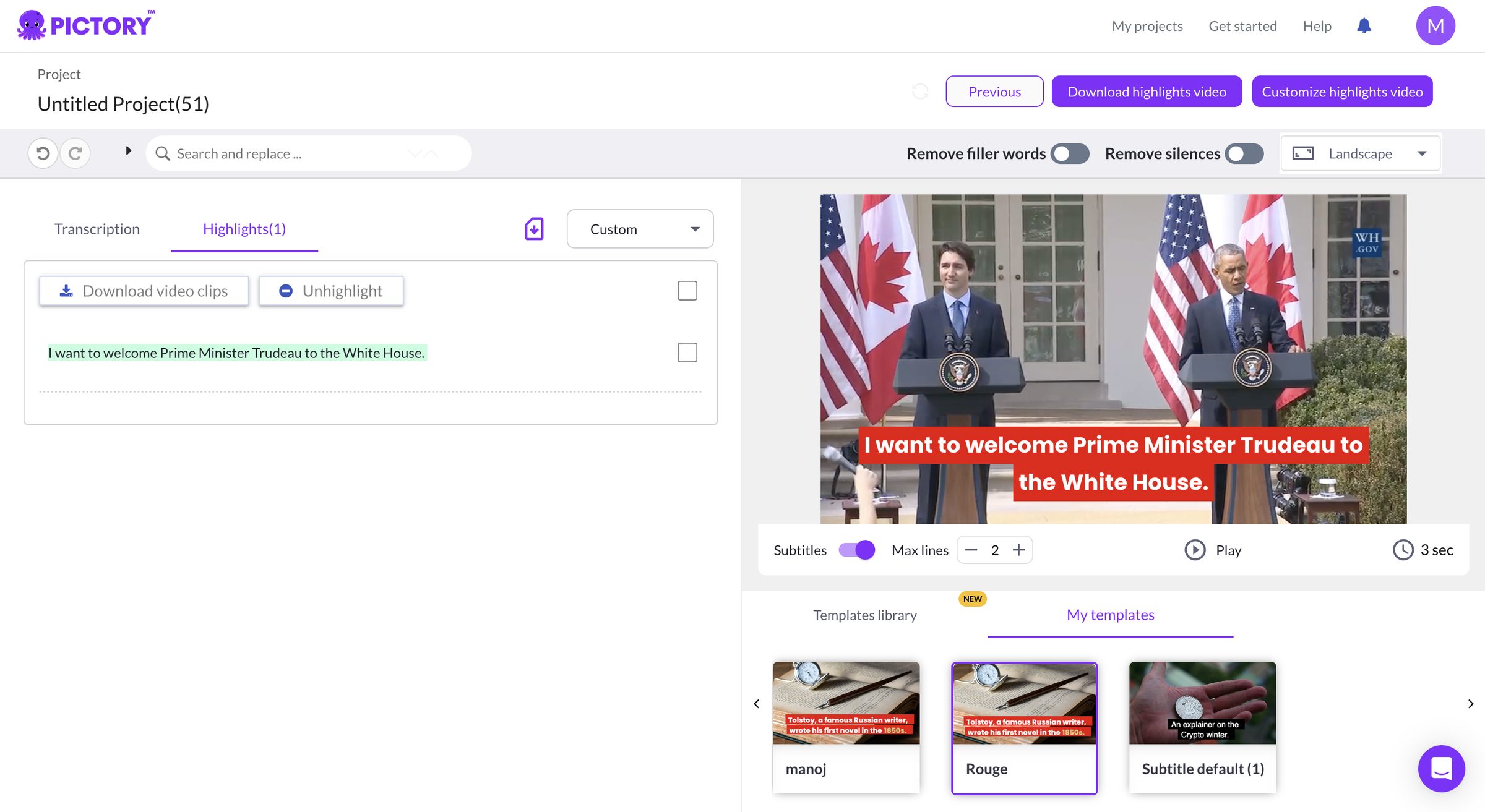 AI-powered video creation and editing — project visual