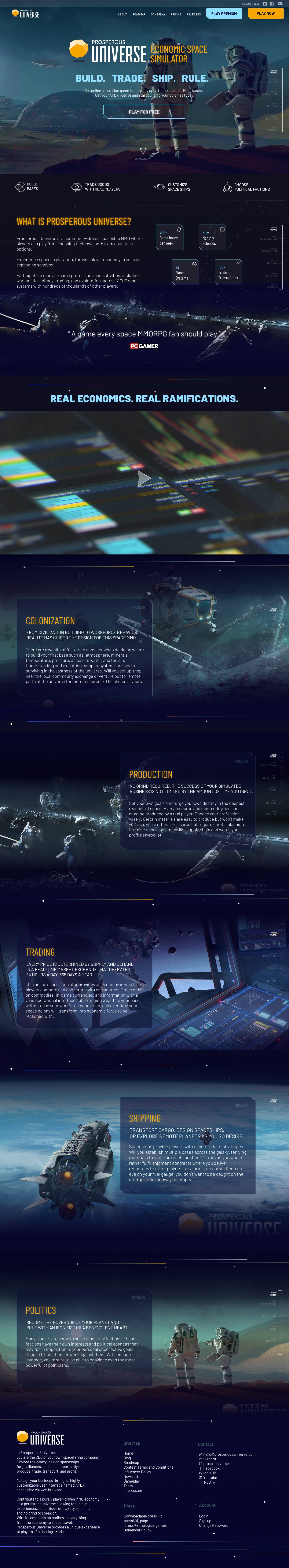 Prosperous Universe — project visual
