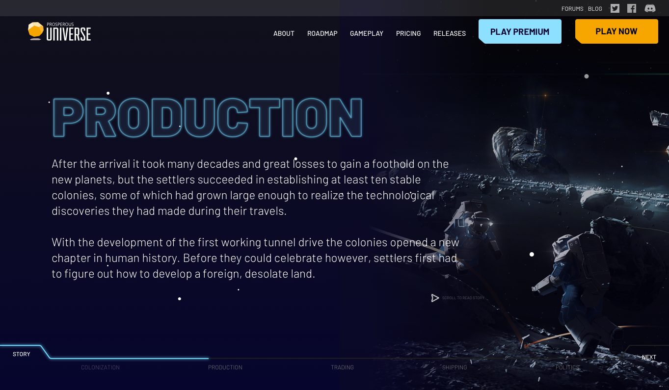 Prosperous Universe — project visual